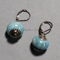 Earrings--Big Bead--Cloud Blue