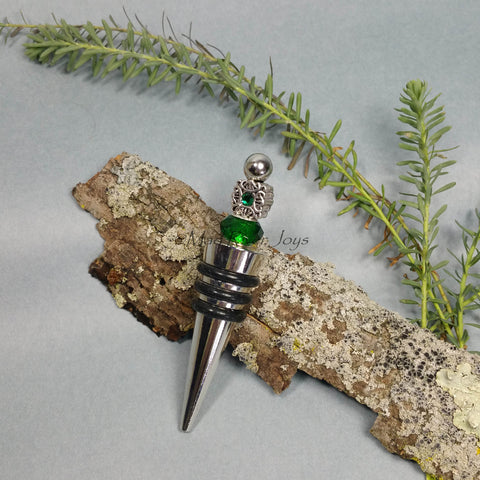 Bottle Stopper--Celtic Green