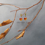 Earrings--Astral Pink Hearts--Rose Gold