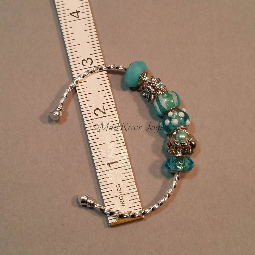 Bracelet--Cuff--Blue Spring Nest