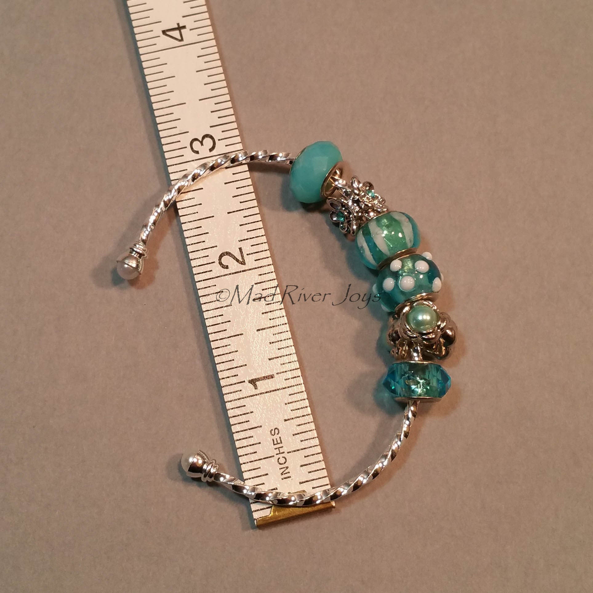 Bracelet--Cuff--Blue Spring Nest