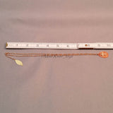 Necklace--Capiz Cross--Orange/Gold