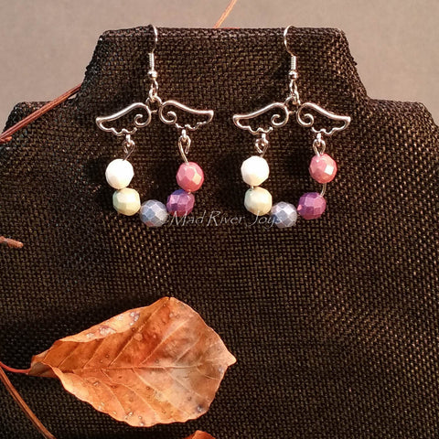 Earrings--With Angel's Wings