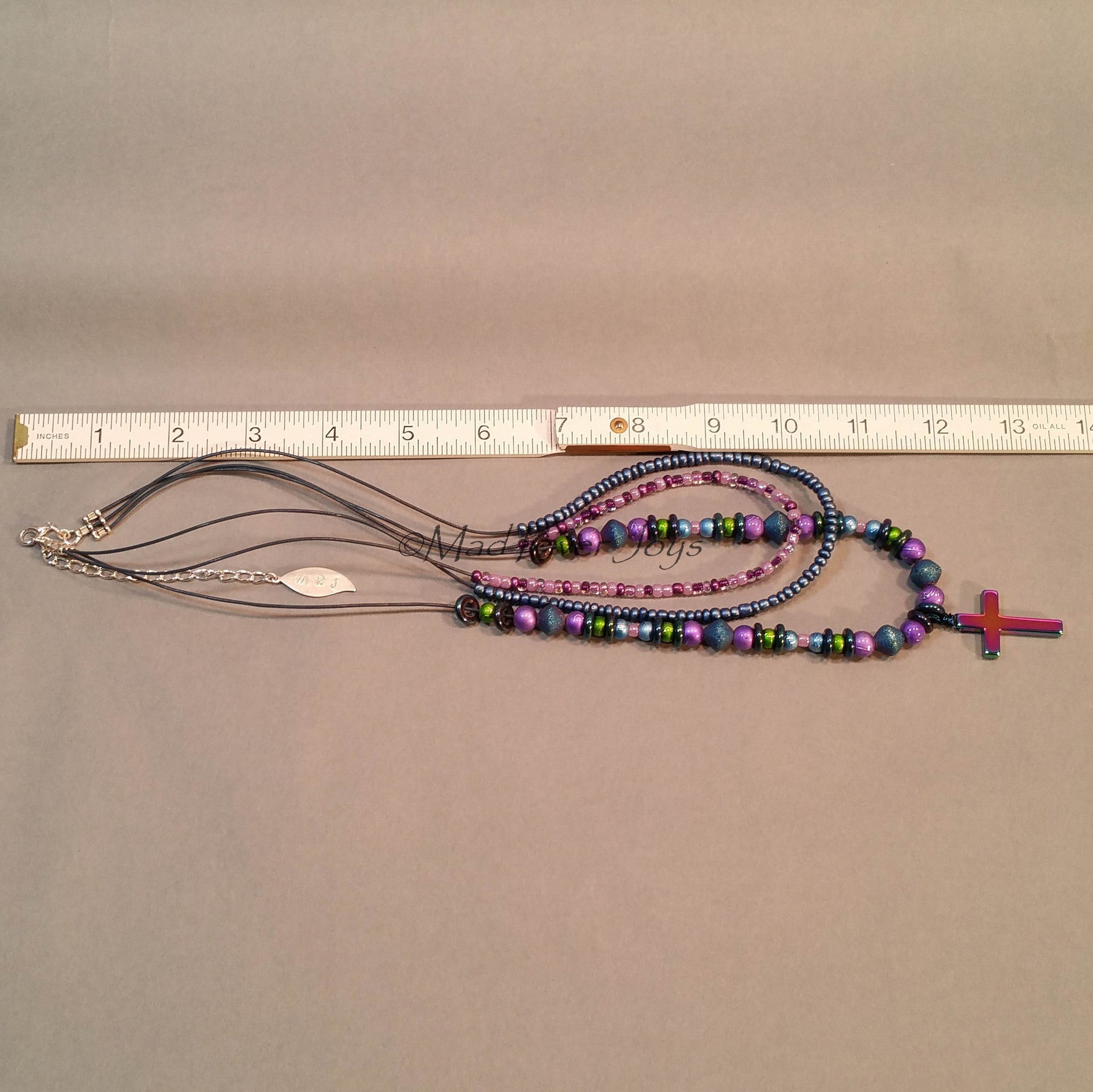 Necklace--Holy Trinity--Blue