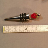 Bottle Stopper--Lampwork Glass Strawberry