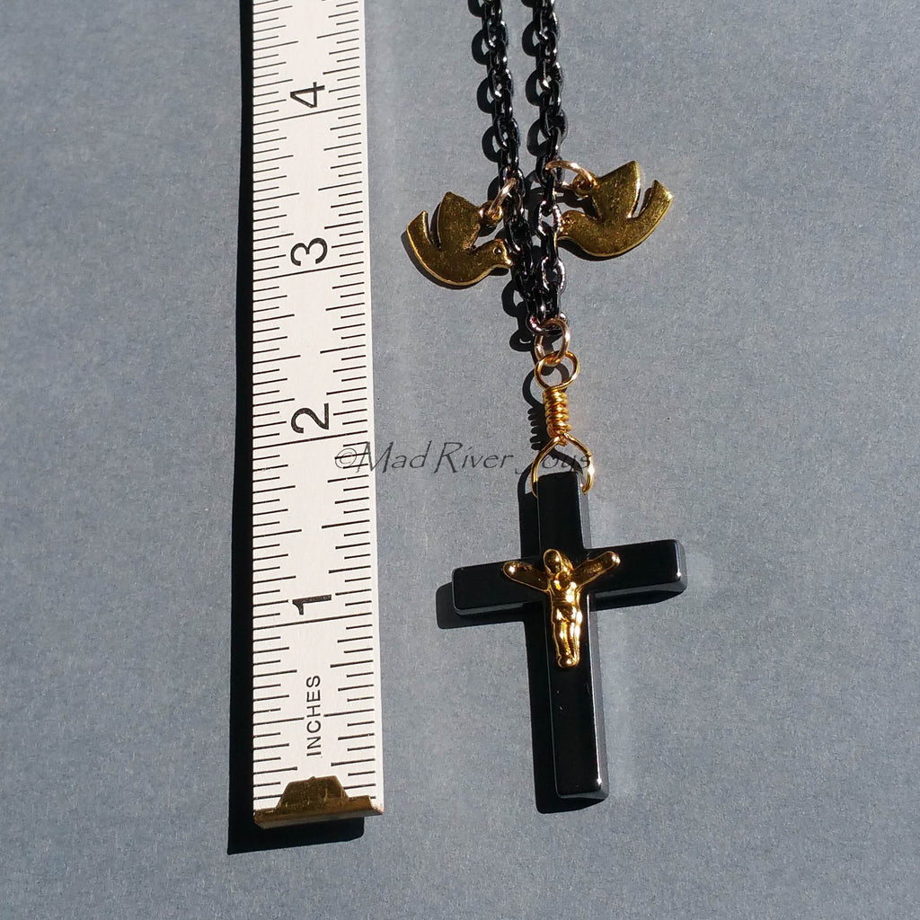 Necklace--Father, Son, & Holy Ghost--Gun Metal