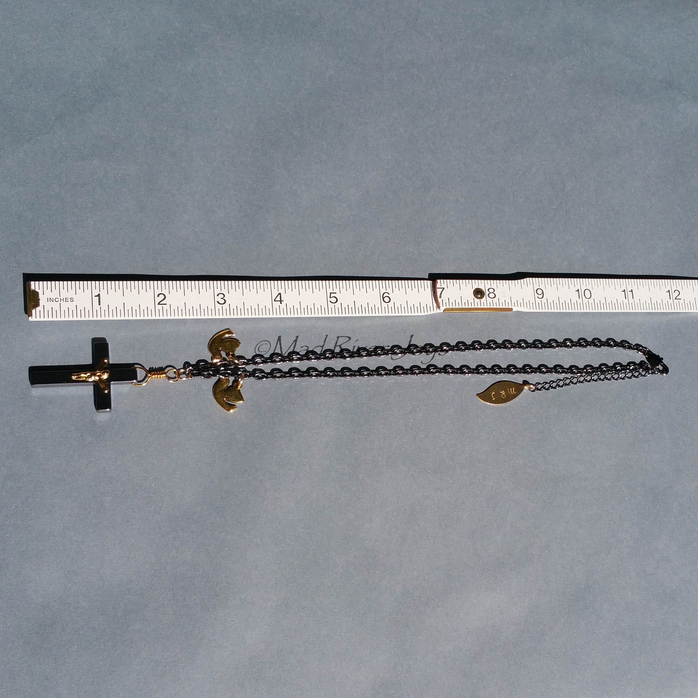 Necklace--Father, Son, & Holy Ghost--Gun Metal