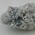 Earrings--Crystal Silver Bells