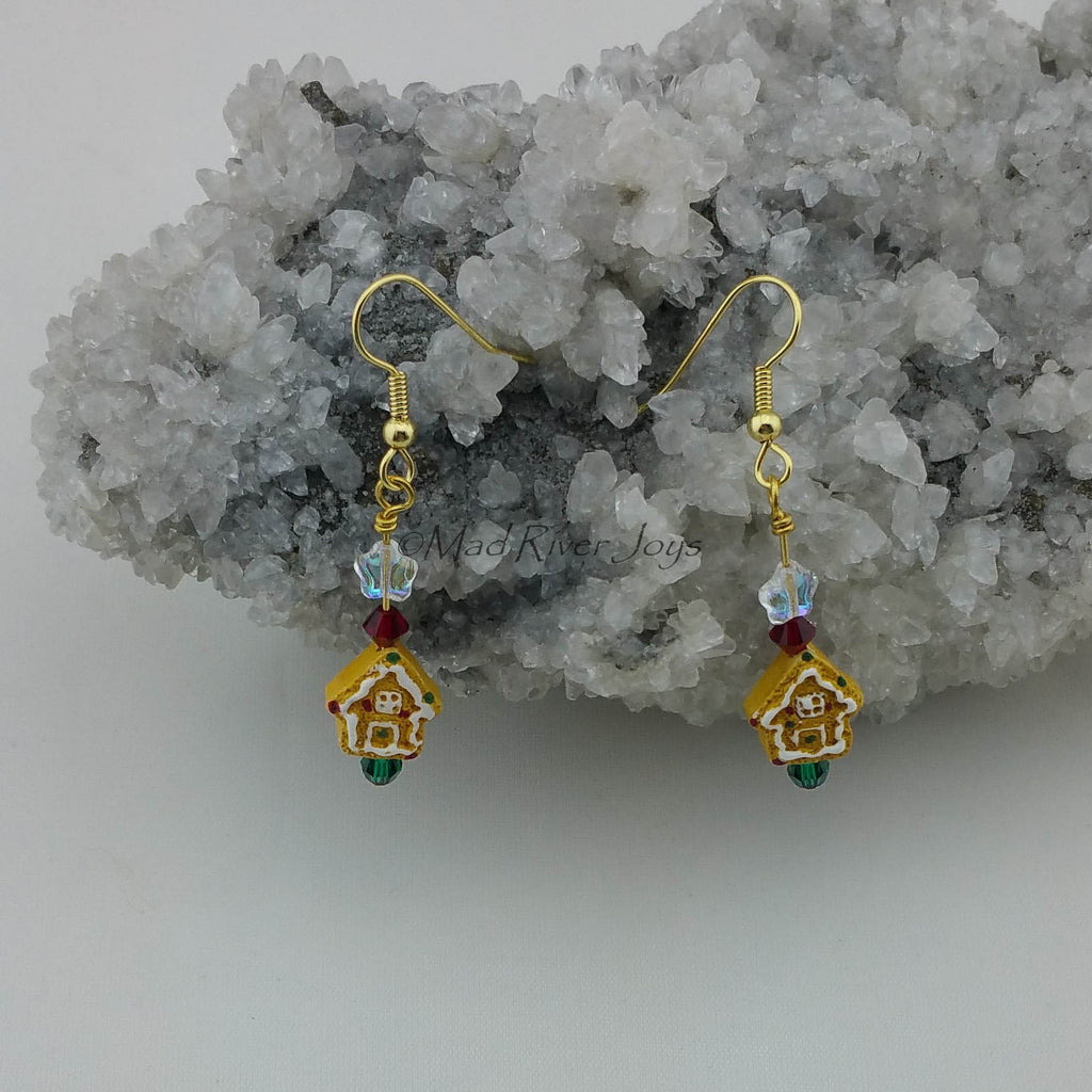 Earrings--Gingerbread House