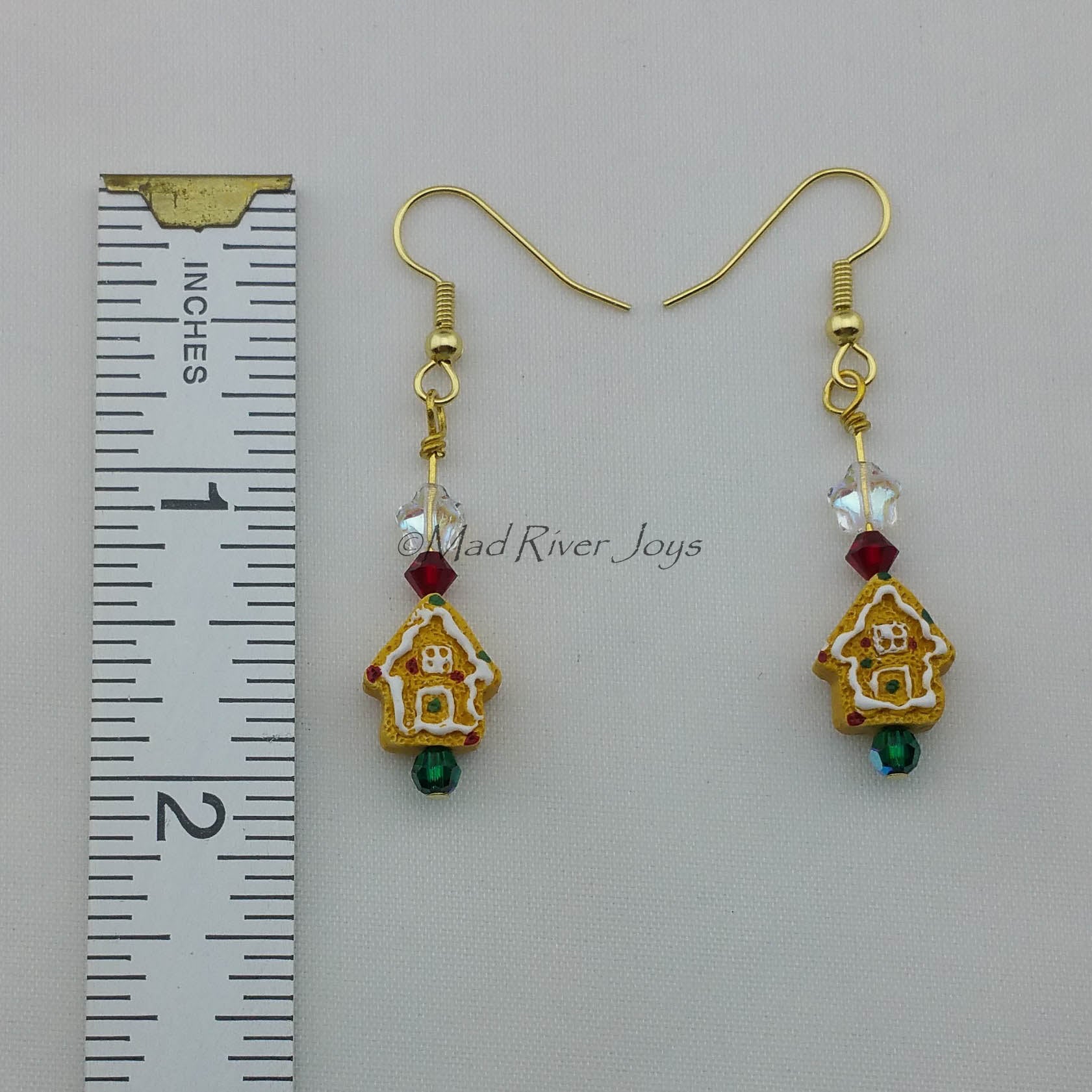 Earrings--Gingerbread House