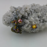 Earrings--Cornucopia--Large Brass
