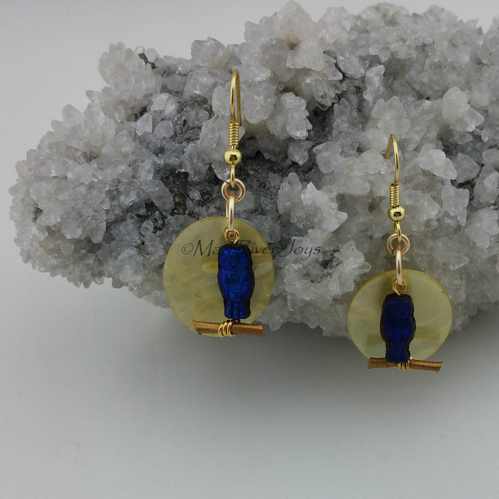 Earrings--Owl Silhouette