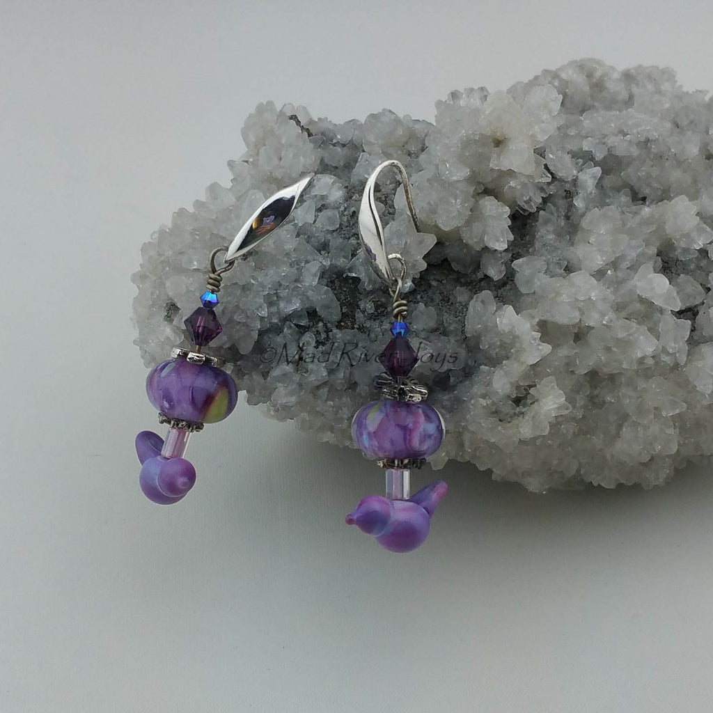 Earrings--Blissful Lampwork