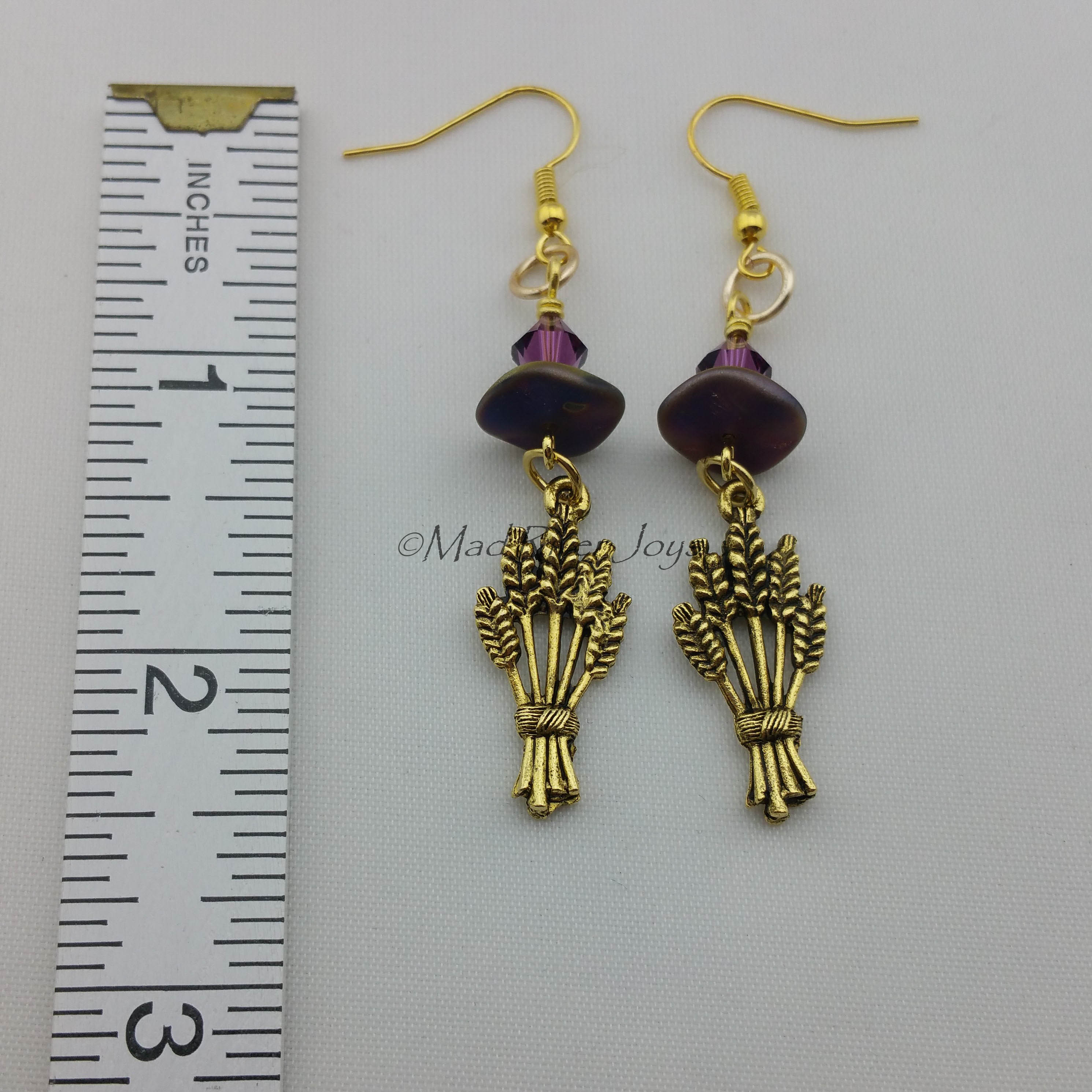 Earrings--Wheat Shocks