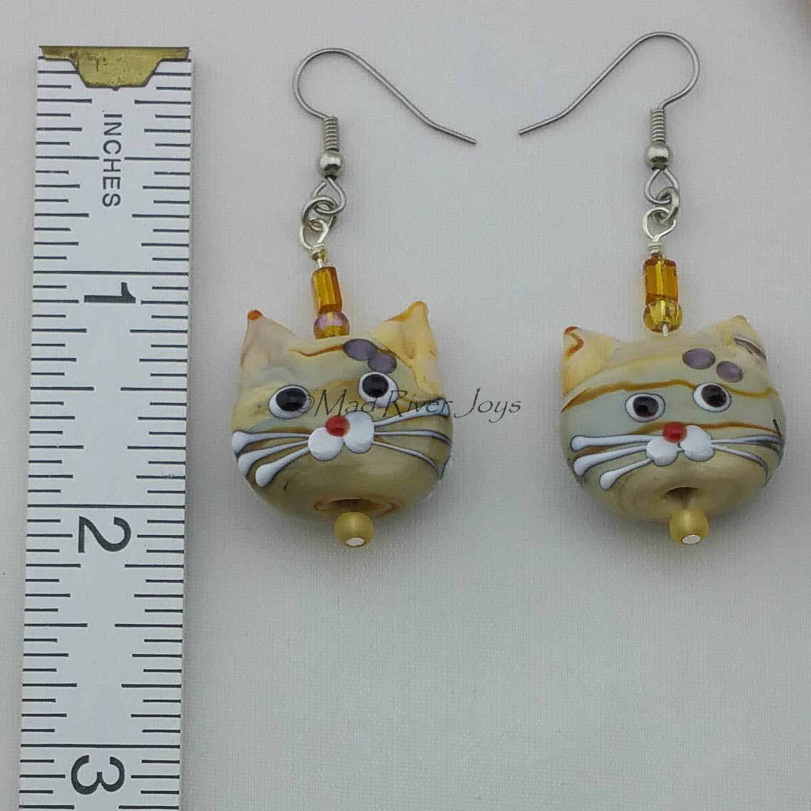 Earrings--Kitty