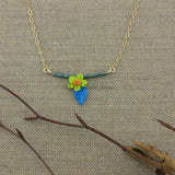 Necklace--Floral Swing--Daisy
