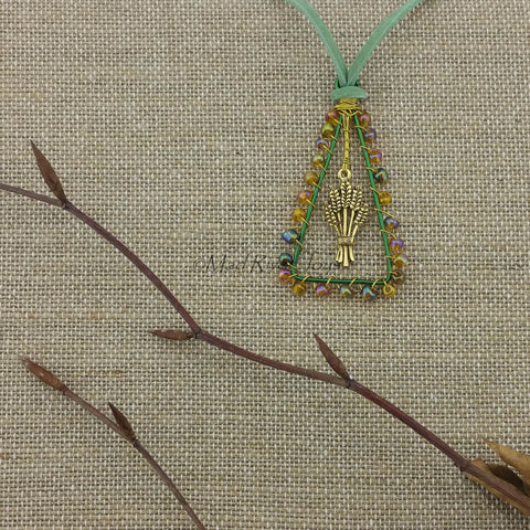 Necklace--Wheat Shock
