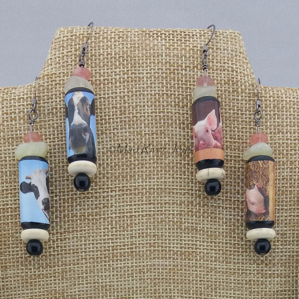 Earrings--Farmyard