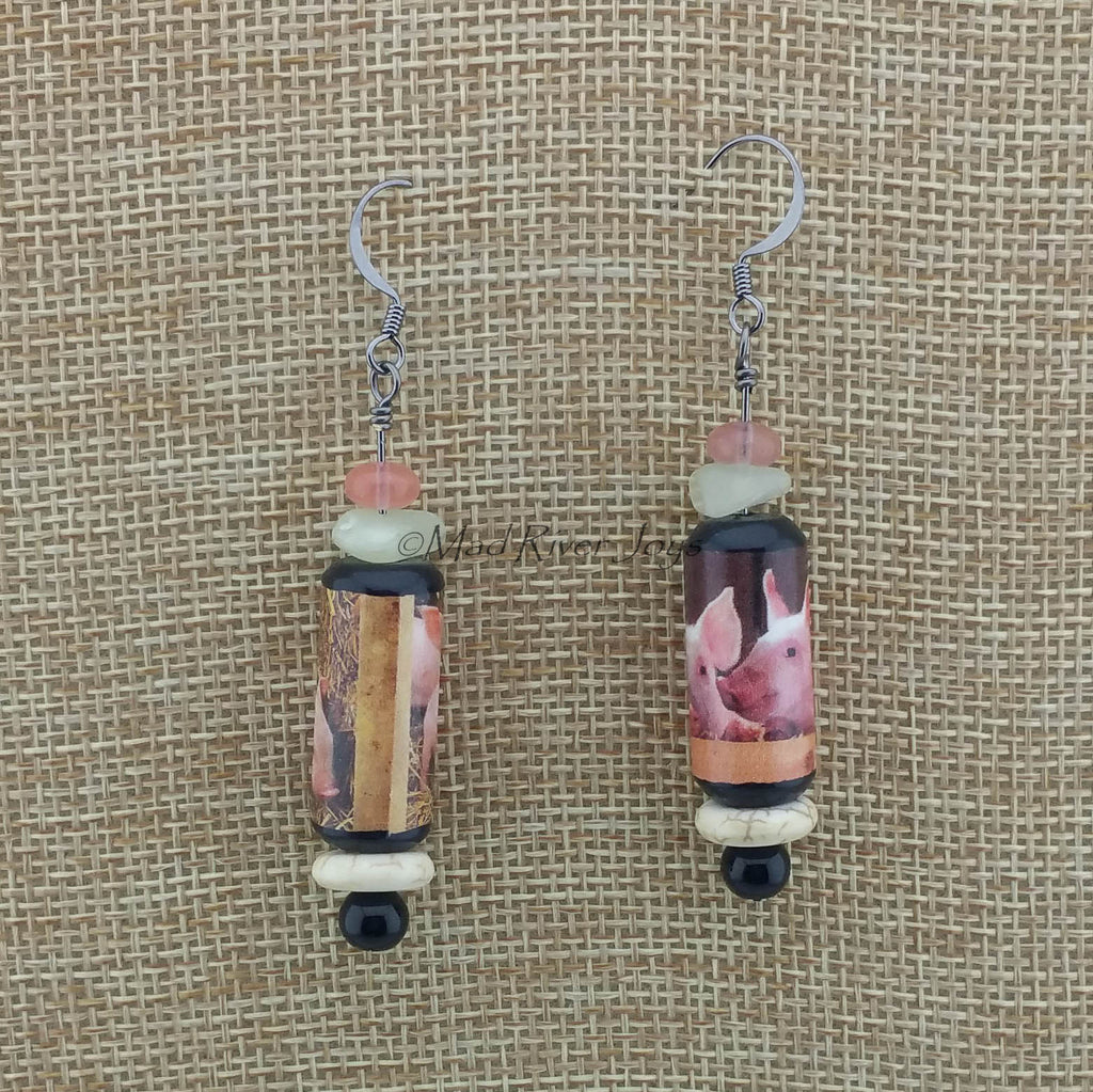 Earrings--Farmyard