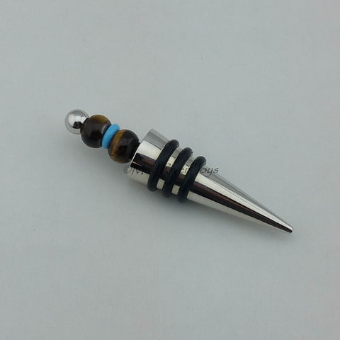 Bottle Stopper--Tiger's Eye