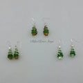 Earrings--Christmas Trimmed Tree