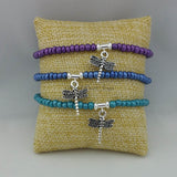 Bracelet--Stretch--Dragonfly Charm