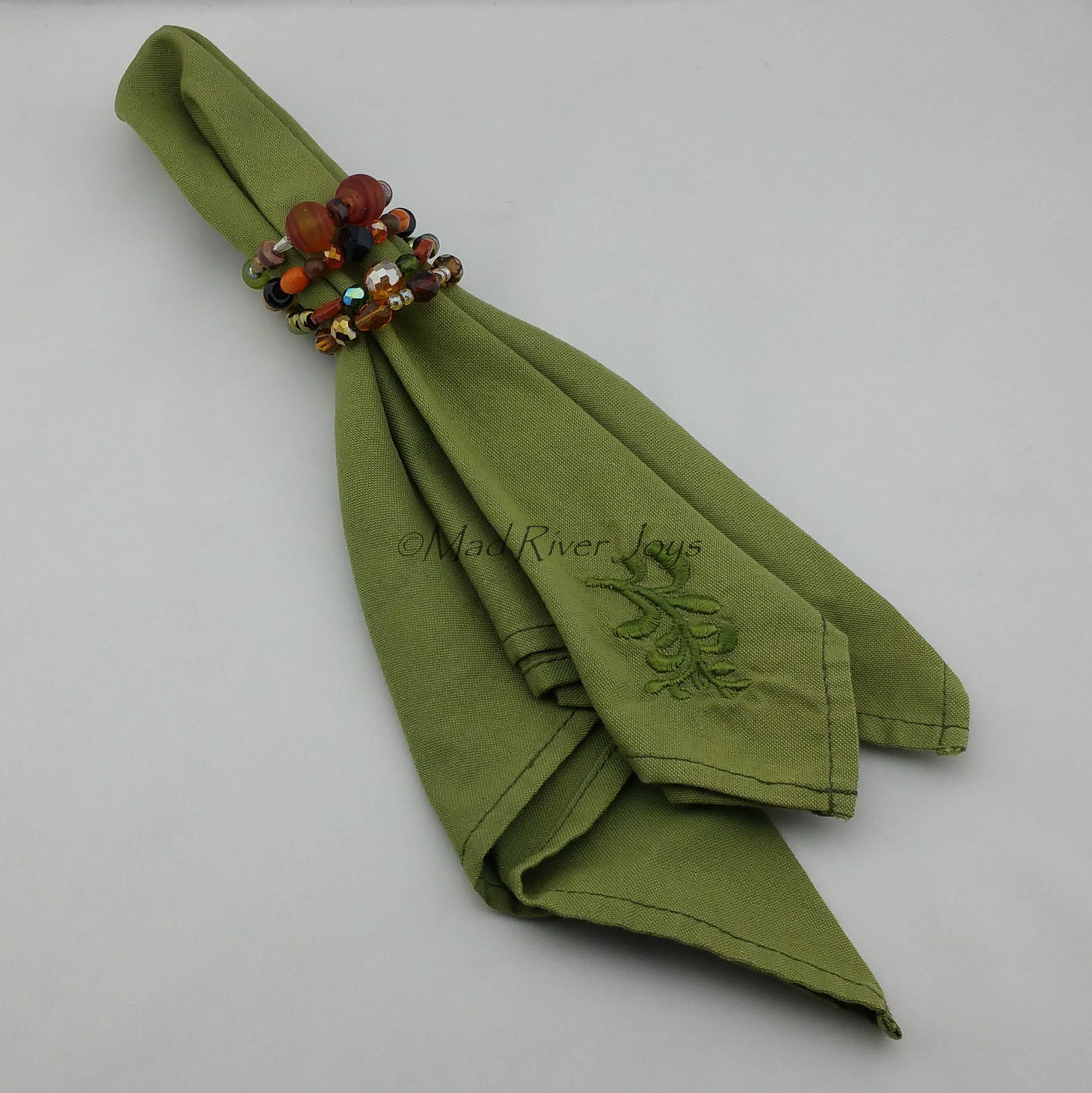 Napkin Rings--Fall Brown