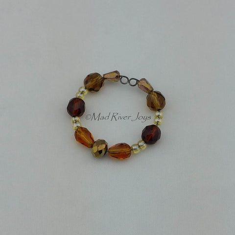 Napkin Rings--Fall Brown