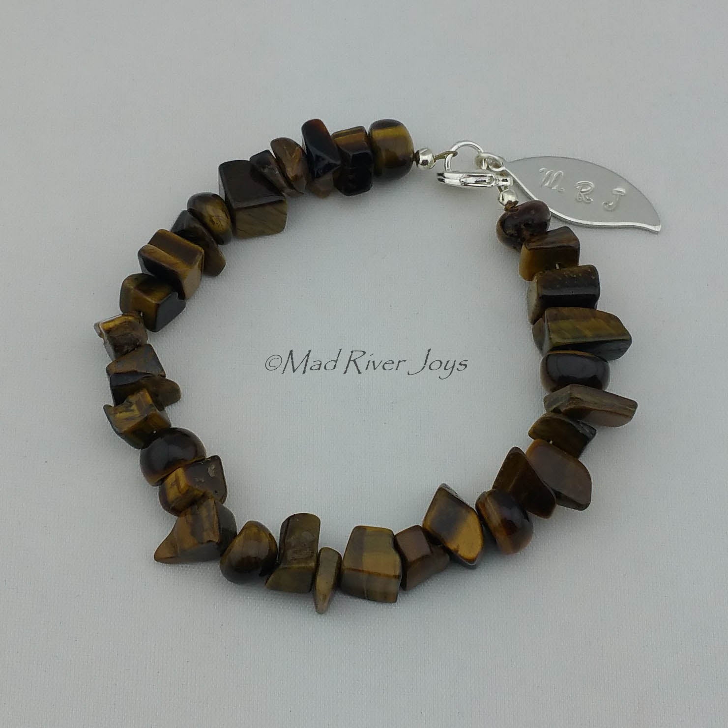 Bracelet--Natural Stone Pebble