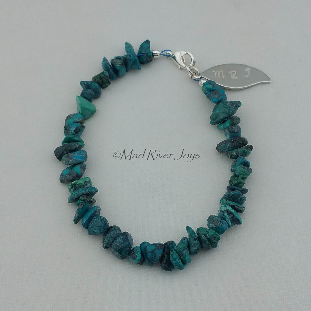 Bracelet--Men's--Natural Stone Pebble