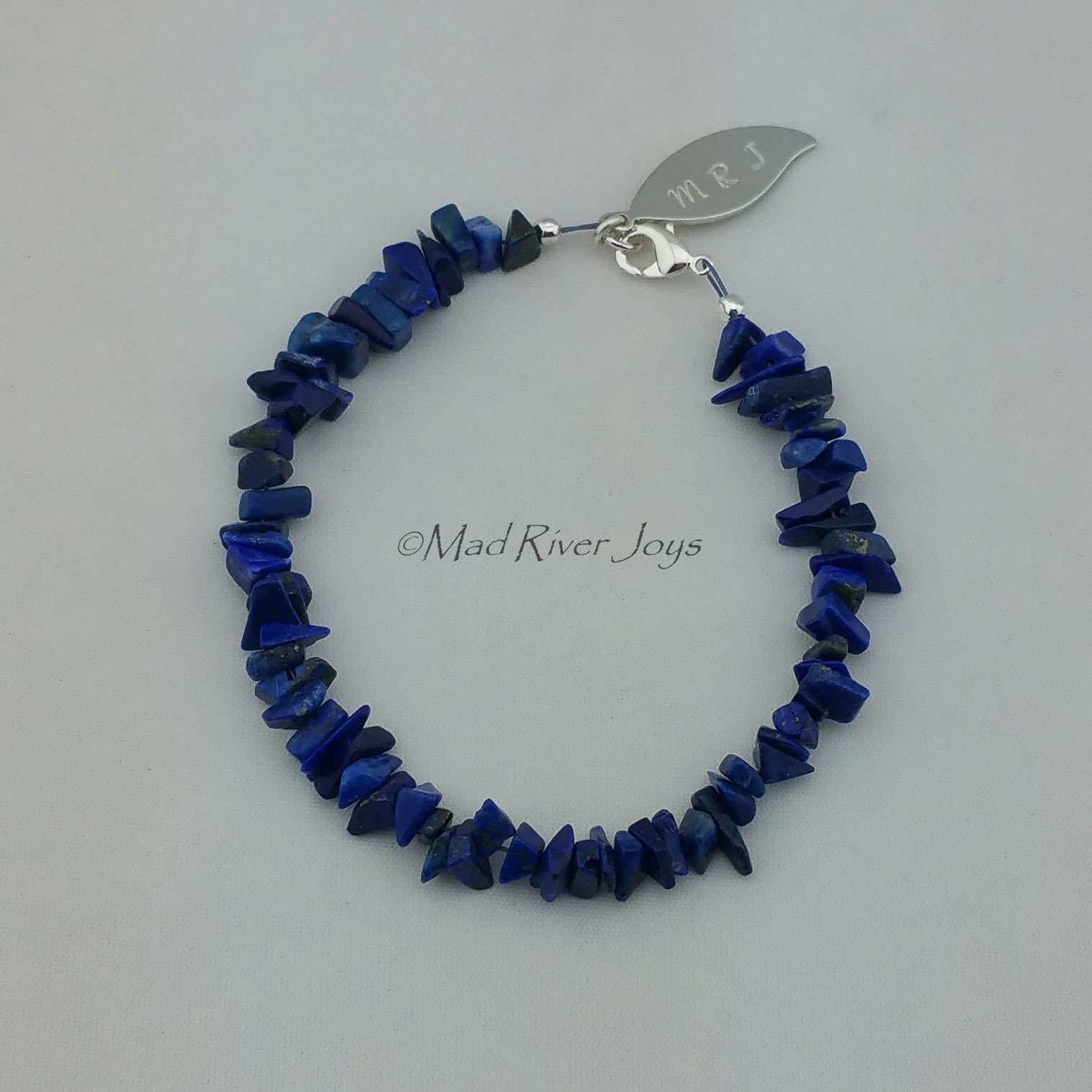 Bracelet--Natural Stone Pebble