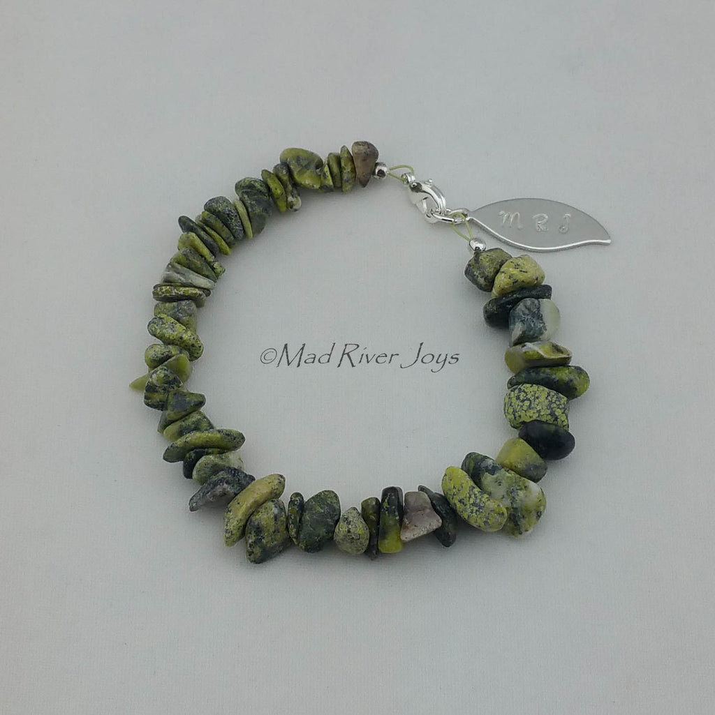 Anklet--Natural Stone Pebble