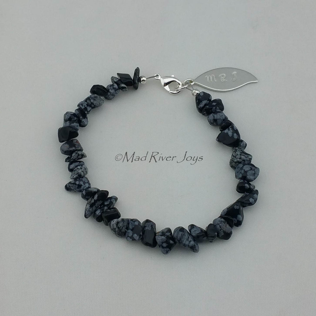Anklet--Natural Stone Pebble