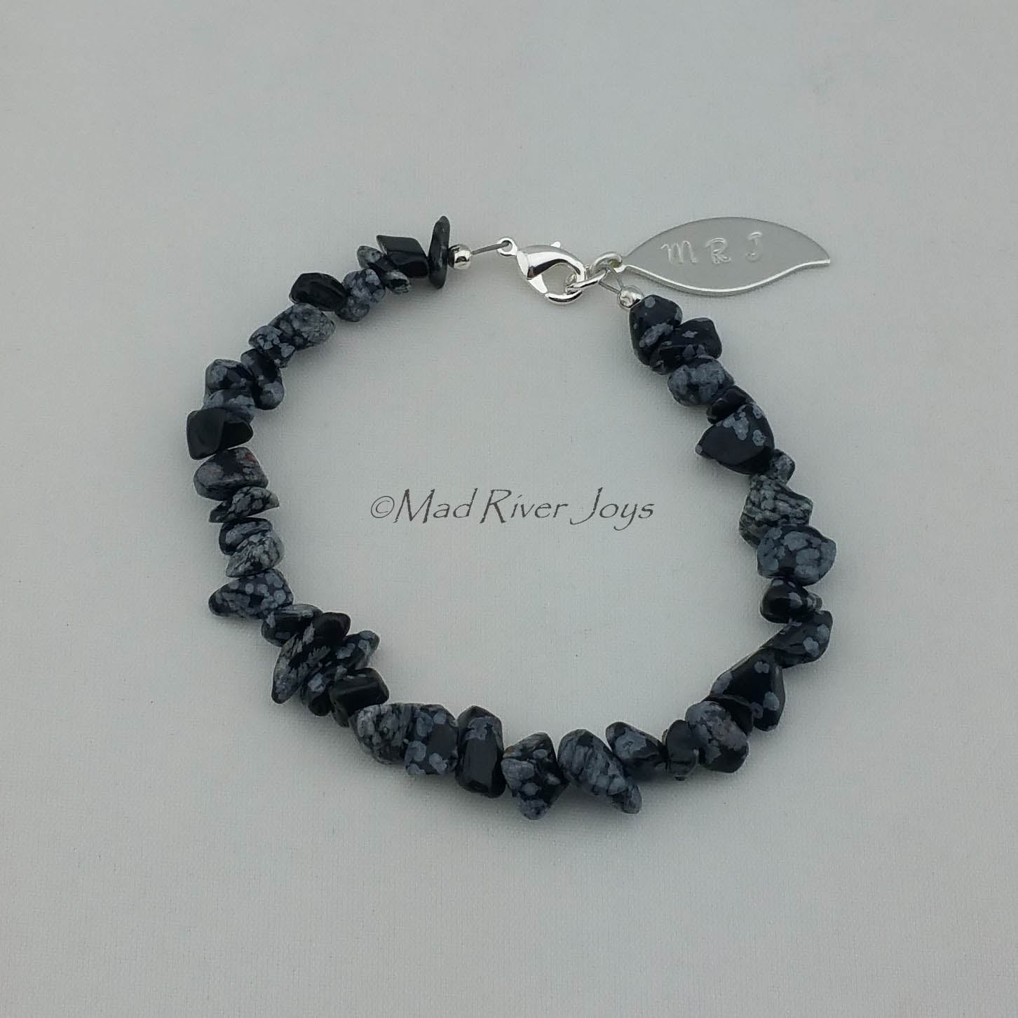 Bracelet--Natural Stone Pebble