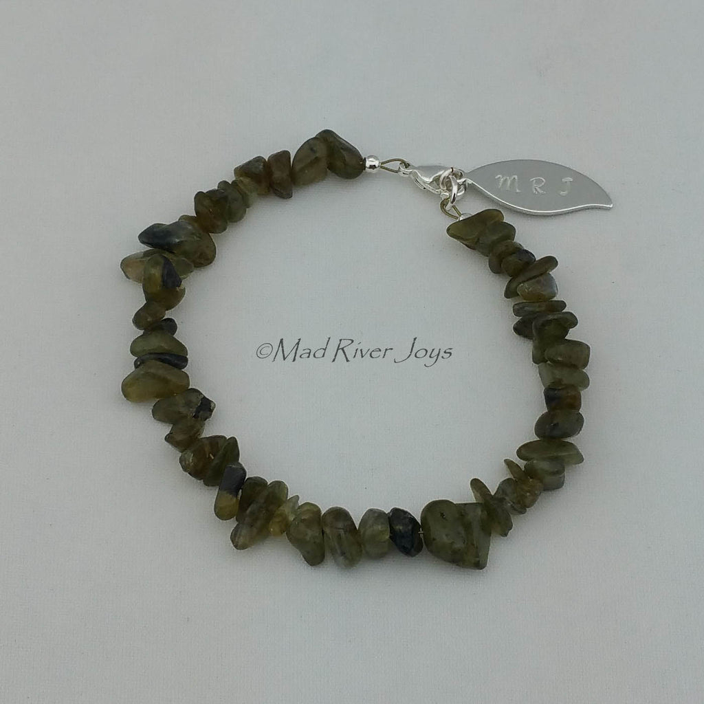 Anklet--Natural Stone Pebble