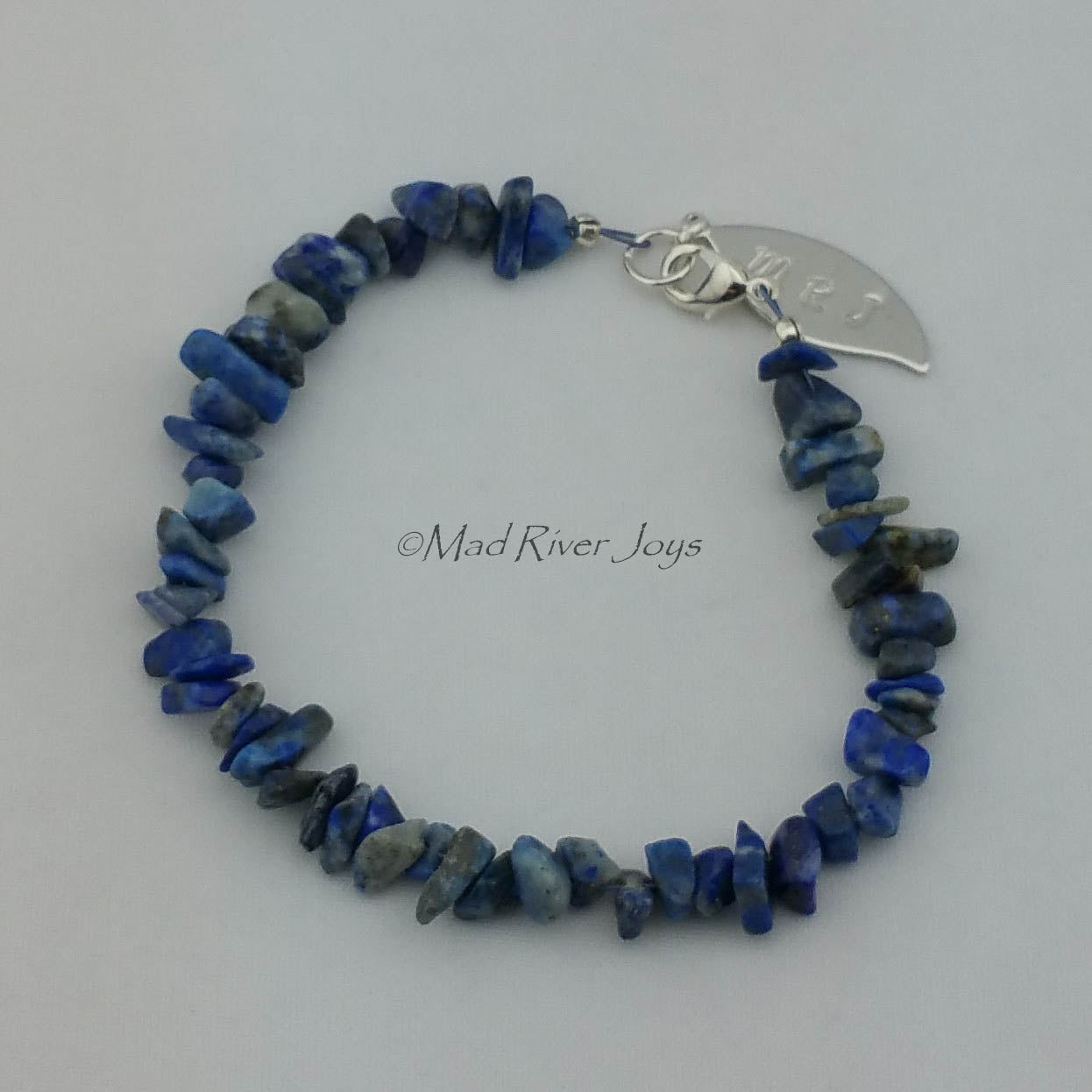 Bracelet--Natural Stone Pebble