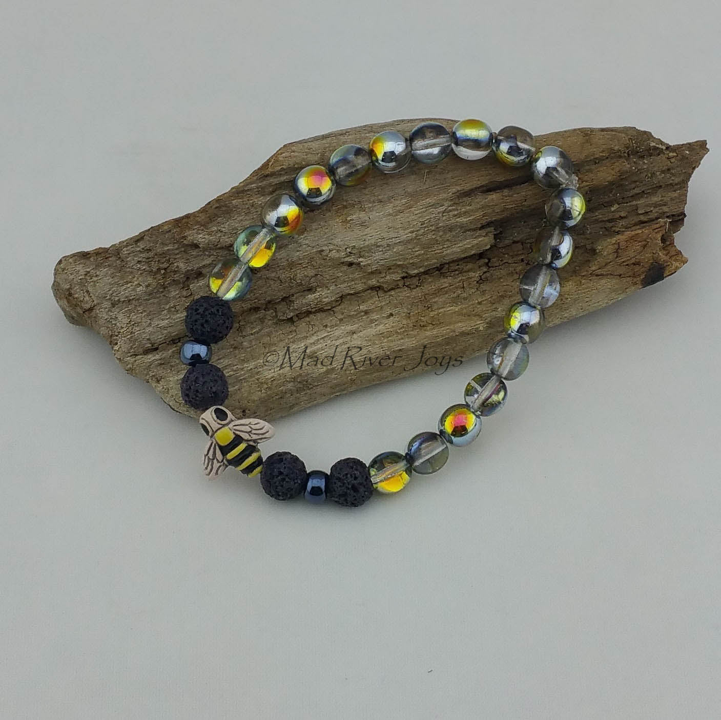 Bracelet--Stretch--Aroma--Charm--Druk--8mm