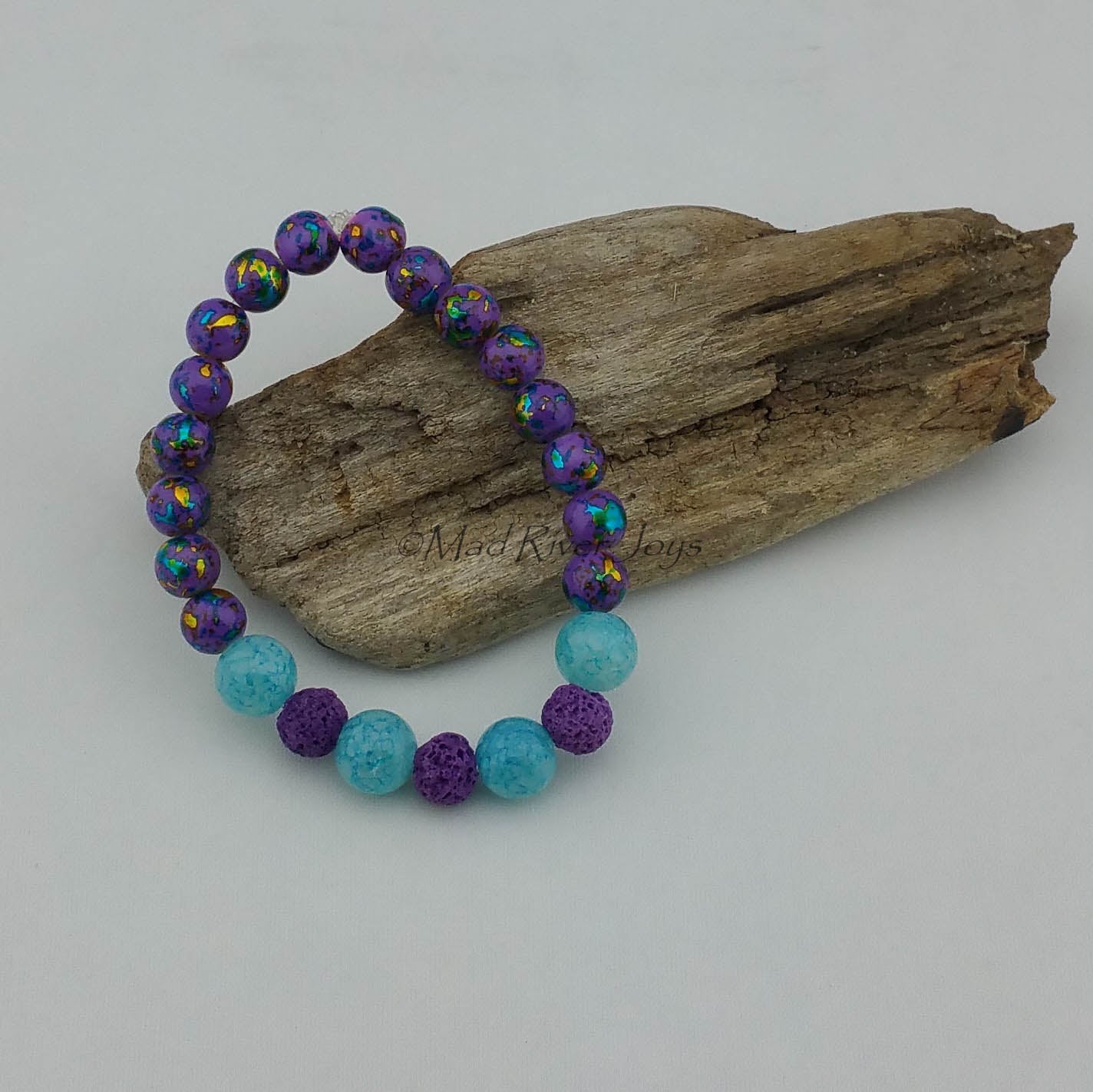 Bracelet--Stretch--Aroma--Druk--8mm