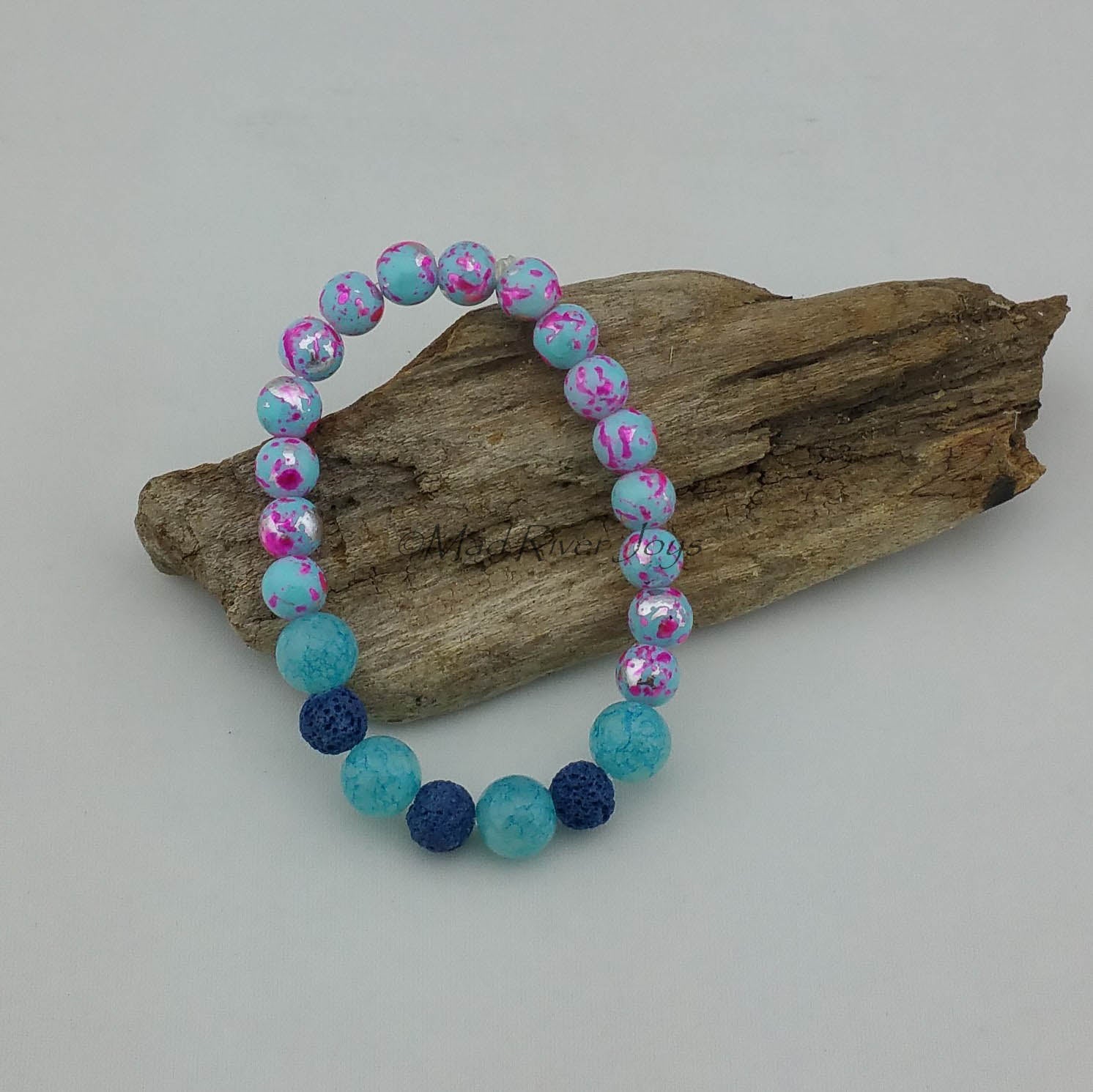 Bracelet--Stretch--Aroma--Druk--8mm