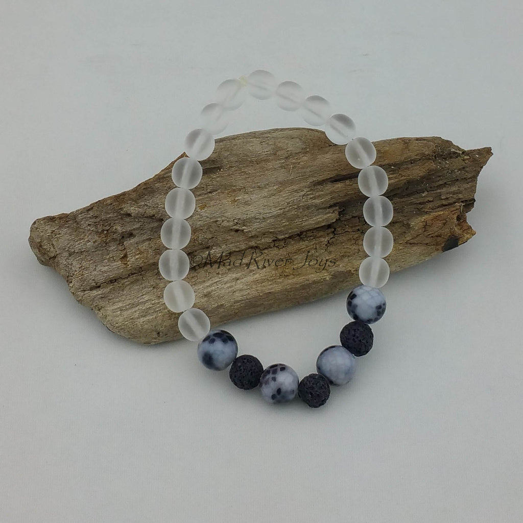 Bracelet--Stretch--Aroma--Druk--8mm