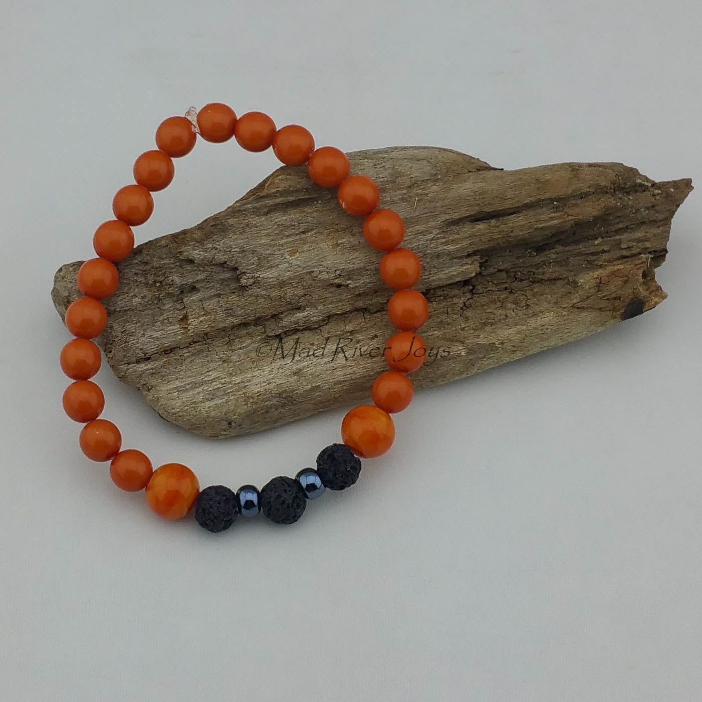 Bracelet--Stretch--Aroma--Druk--8mm