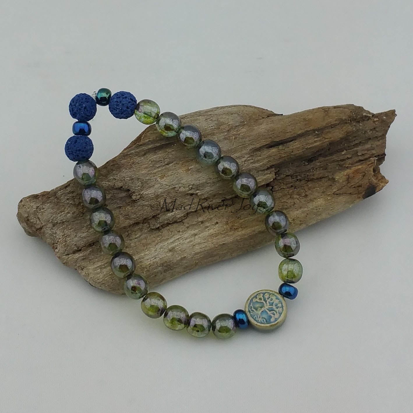 Bracelet--Stretch--Aroma--Charm--Druk--8mm