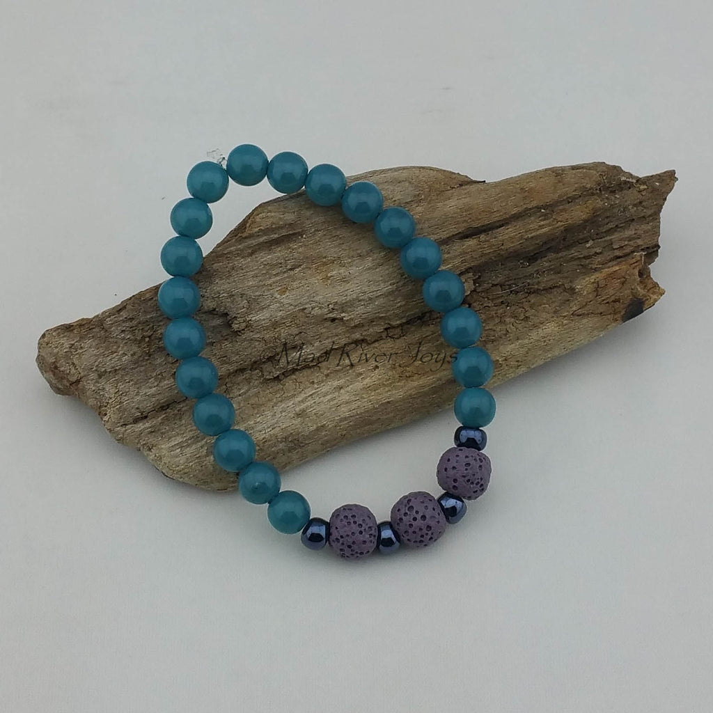 Bracelet--Stretch--Aroma--Druk--8mm