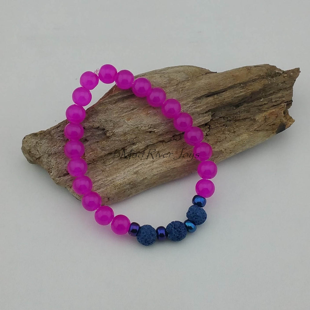 Bracelet--Stretch--Aroma--Druk--8mm