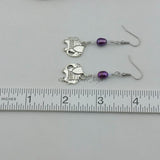 Earrings--Elephant with Freshwater Pearls