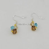 Earrings--Shades of Topaz Drops