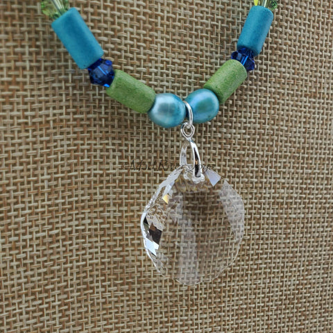 Necklace--Scallop & Pearls