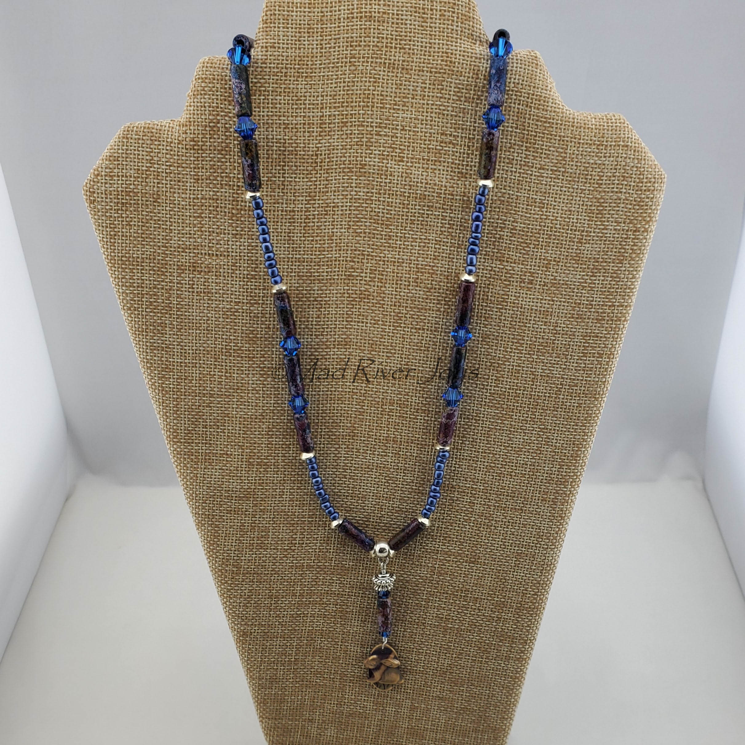 Necklace--Bunny Blue