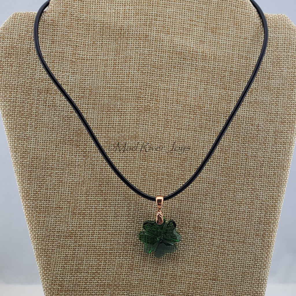 Necklace--Clover Crystal