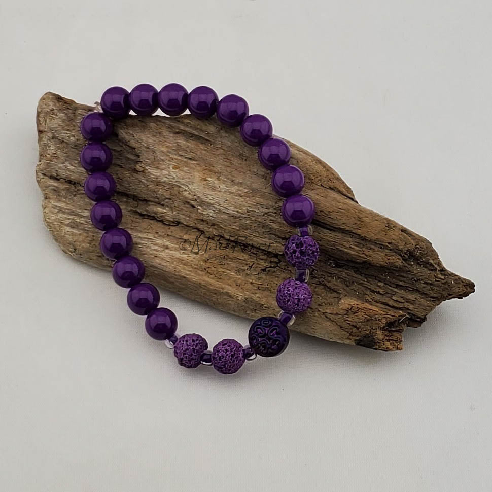 Bracelet--Stretch--Aroma--Druk--8mm